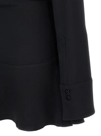 The Attico Mini Polo Dress Black