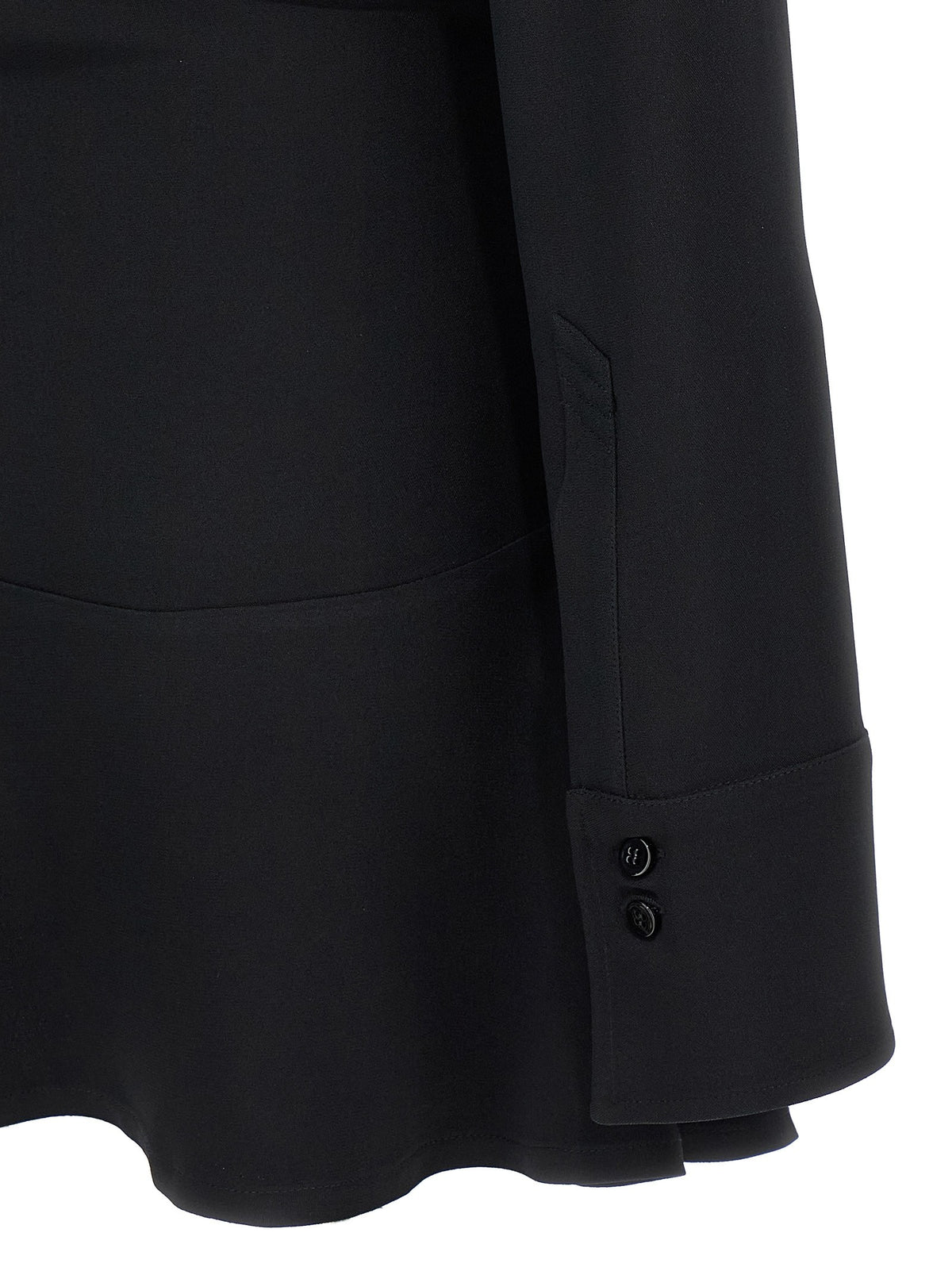 The Attico Mini Polo Dress Black, view 4