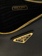 PRADA Mini Re Edition Saffiano Shoulder Bag Black, view 4