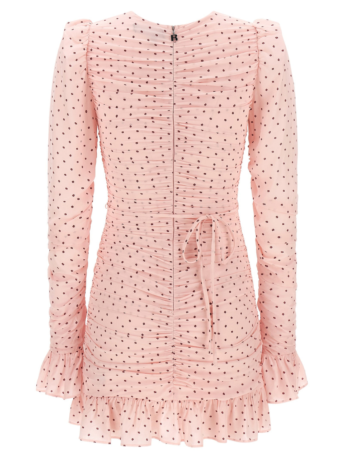ROTATE Birger Christensen Mini Ruches Dress Blue, view 2