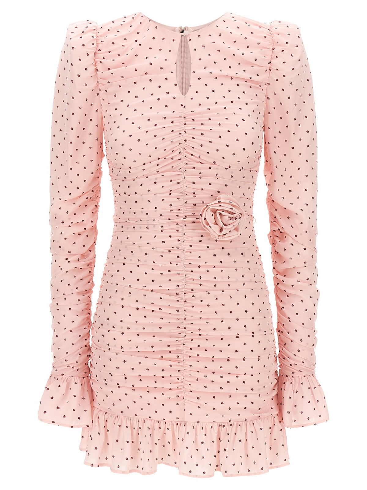 ROTATE Birger Christensen Mini Ruches Dress Blue