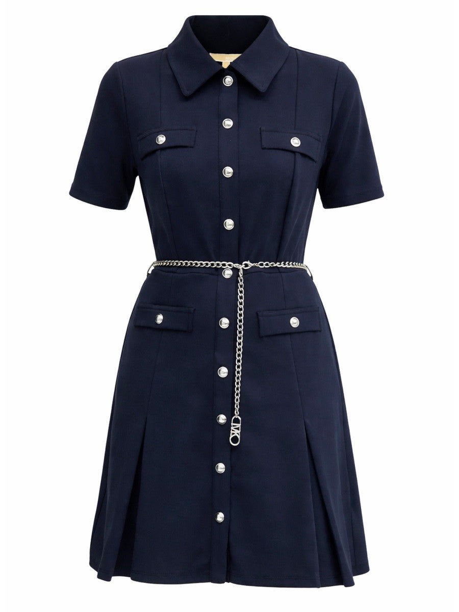 Michael Kors Women's Mini Scuba Dress Blue