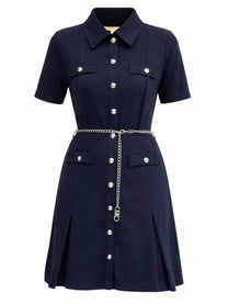 Michael Kors Women's Mini Scuba Dress Blue