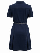 Michael Kors Women's Mini Scuba Dress Blue, view 2