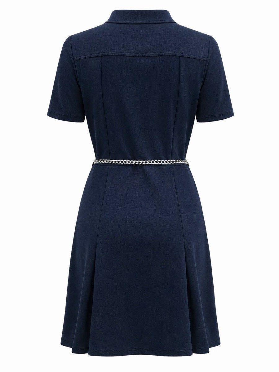 Michael Kors Women's Mini Scuba Dress Blue