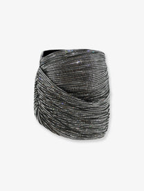 self-portrait Women's Mini Skirt Silver, view 2