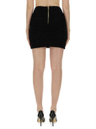 Balmain Women's Mini Skirt Black, view 4