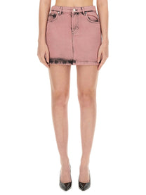Moschino Jeans Women's Mini Skirt Blue