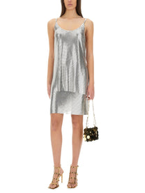 Rabanne Women's Mini Skirt Silver