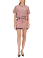 Moschino Jeans Women's Mini Skirt Blue, view 2