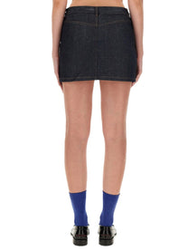 A.P.C Women's Mini Skirt Blue
