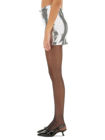 ROTATE Birger Christensen Women's Mini Skirt Silver