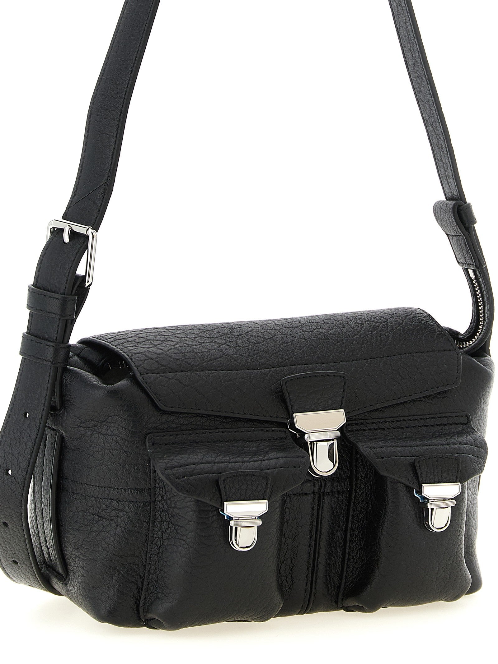 Lemaire Mini Soft Gear Crossbody Bag Black