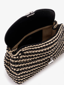 Toteme Women's Mini Lock Clutch in Leather Black