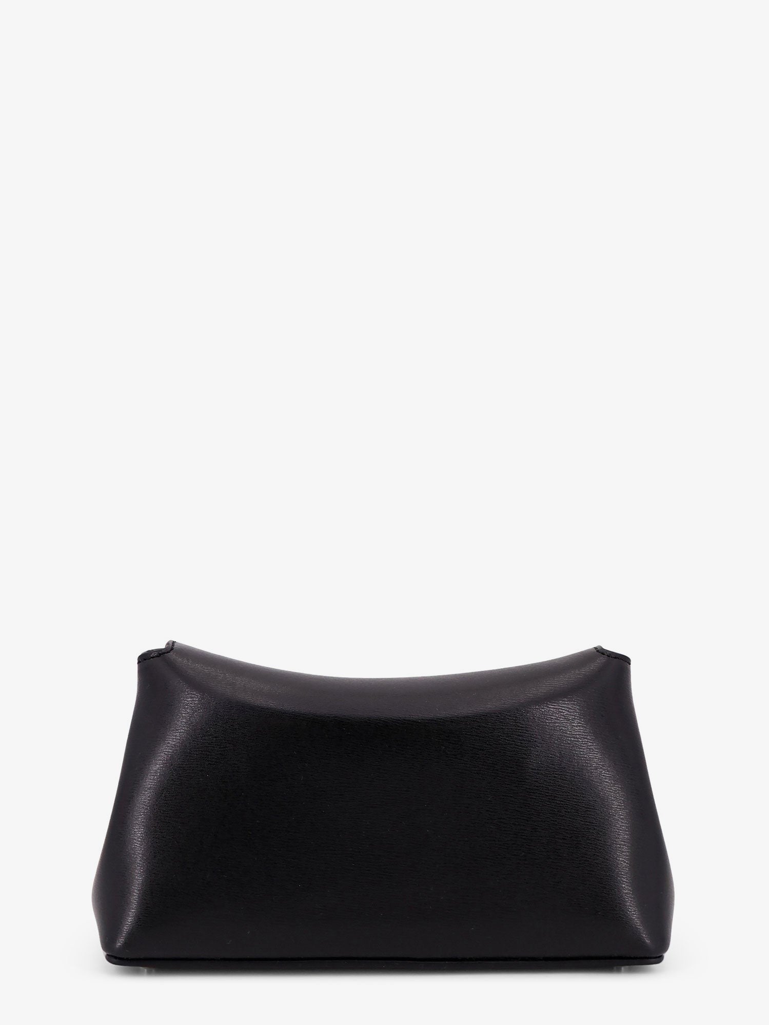 Toteme Women's Mini Lock Leather Clutch Black