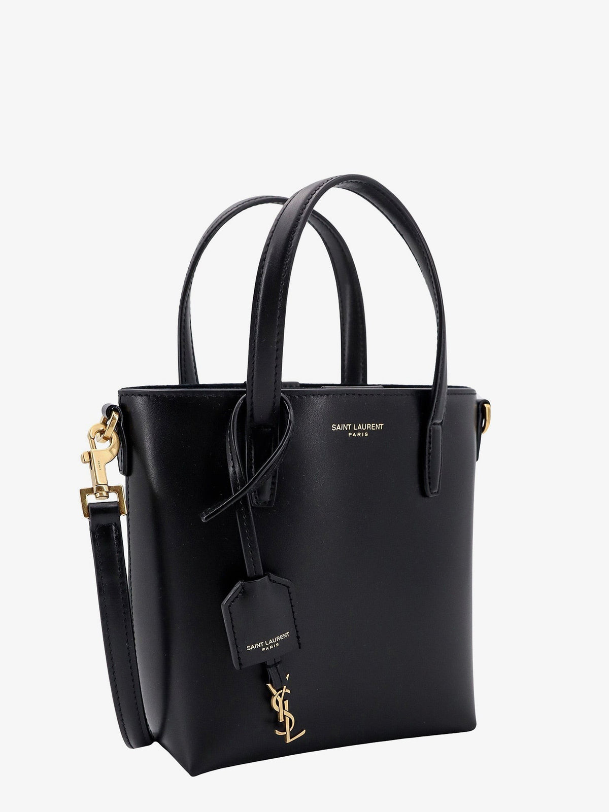 Saint Laurent Women's Mini Toy Leather Crossbody Bag Black, view 4