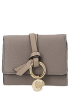 Chloé Mini Tri Fold Wallet Grey