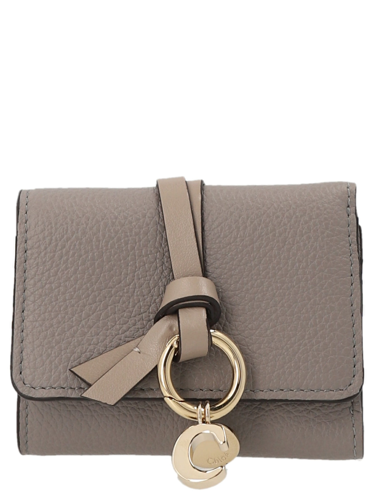 Chloé Mini Tri Fold Wallet Grey