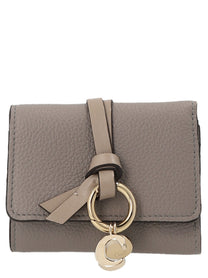 Chloé Mini Tri Fold Wallet Grey