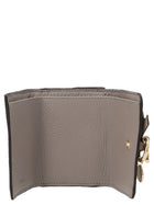 Chloé Mini Tri Fold Wallet Grey