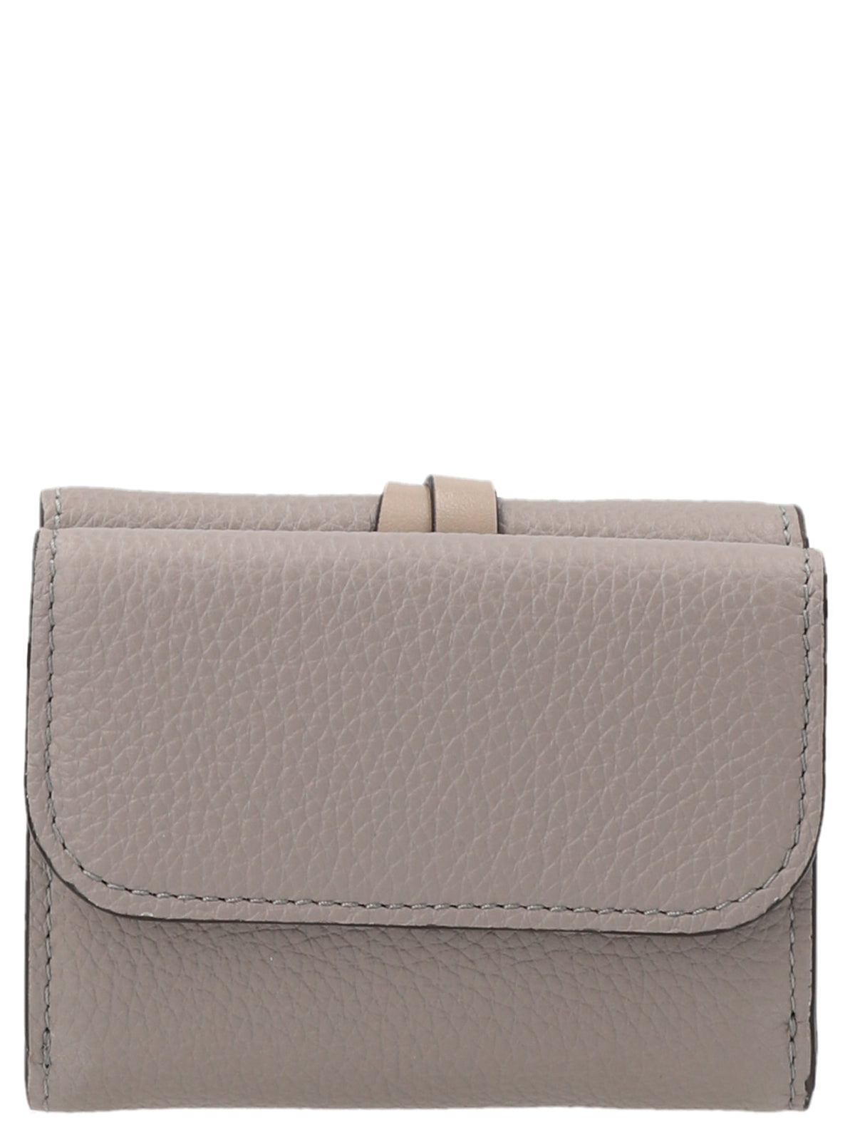 Chloé Mini Tri Fold Wallet Grey