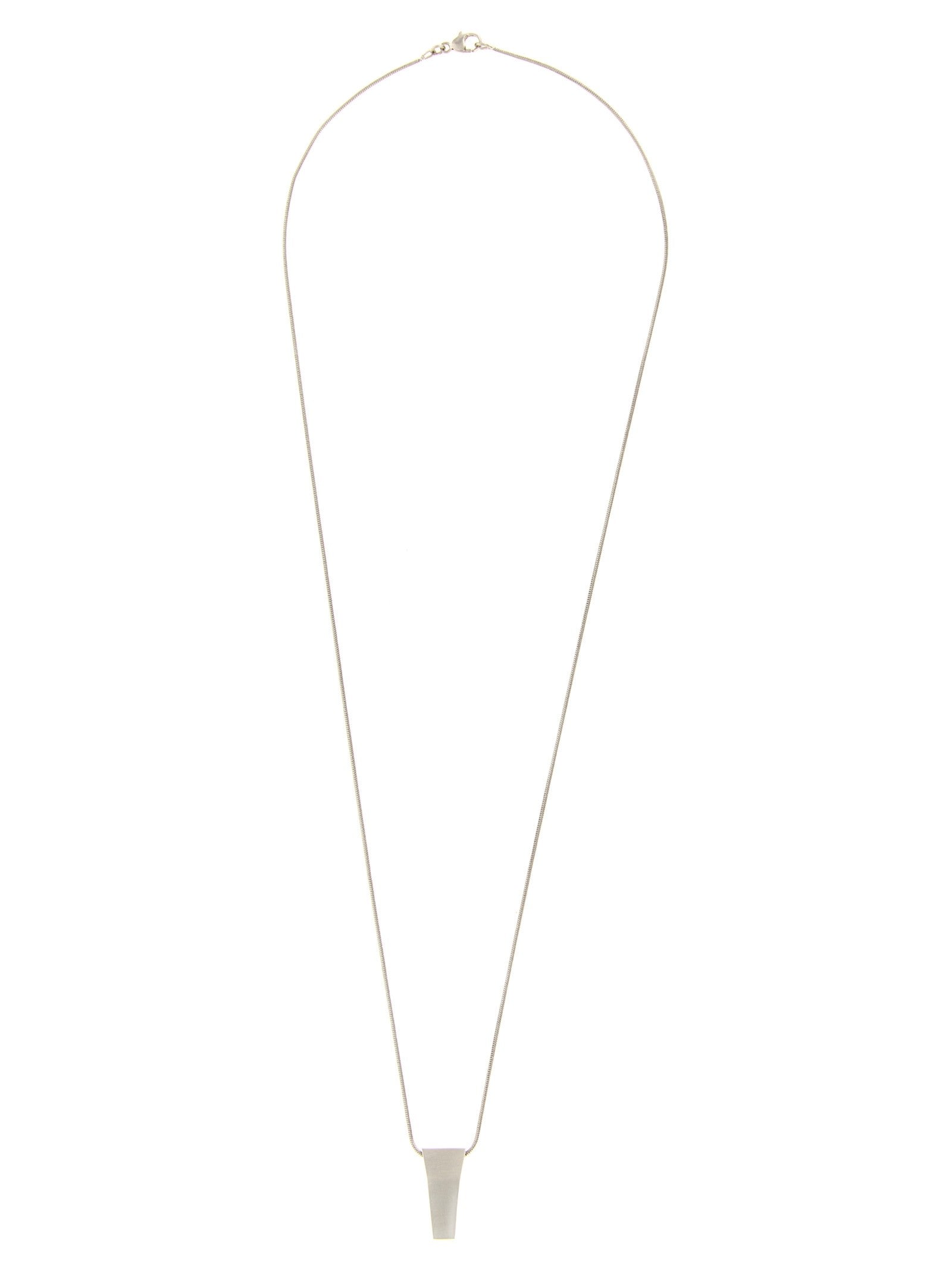 Rick Owens Mini Trunk Necklace Silver