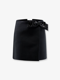 Dior Women's Mini Wrap Skirt Black