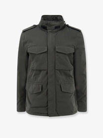 ASPESI Men's Minifield Cotton Blend Sahariana Grey