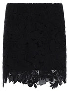 Sportmax Women's Macramè Bora Mini Skirt Black