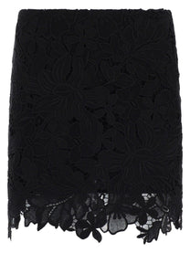 Sportmax Women's Minigonna Bora in Macramè Black