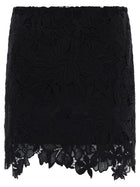 Sportmax Women's Macramè Bora Mini Skirt Black, view 2