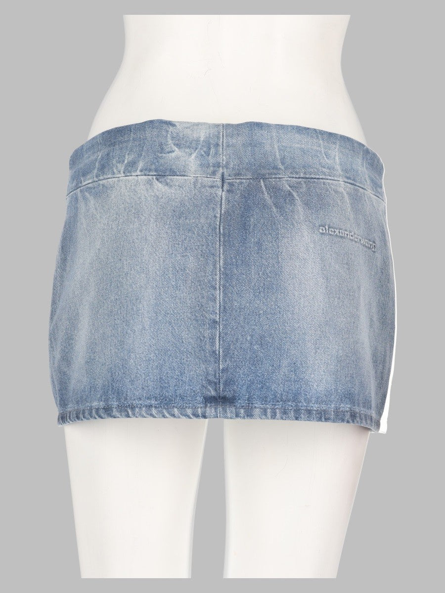 alexanderwang Women's Minigonna in Denim Lucido Blue