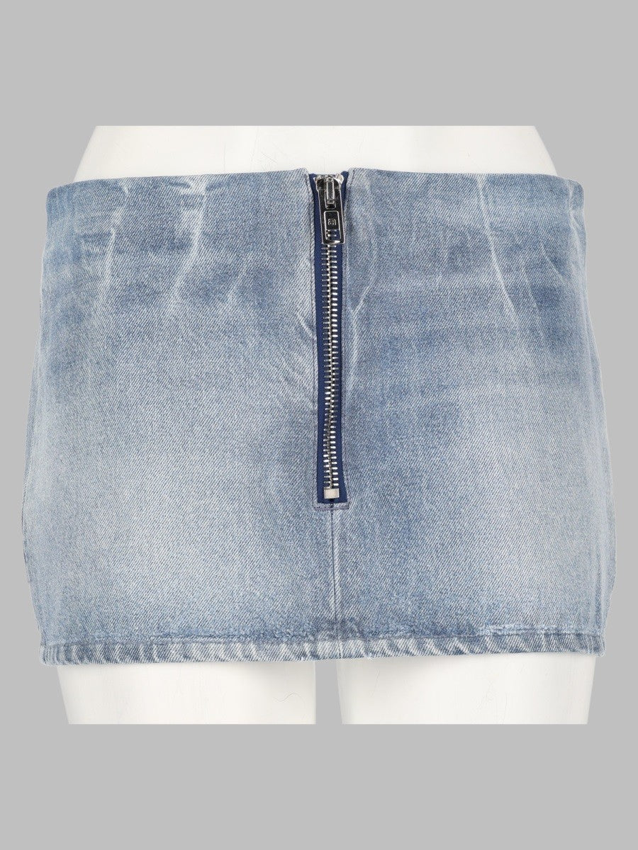 alexanderwang Women's Minigonna in Denim Lucido Blue