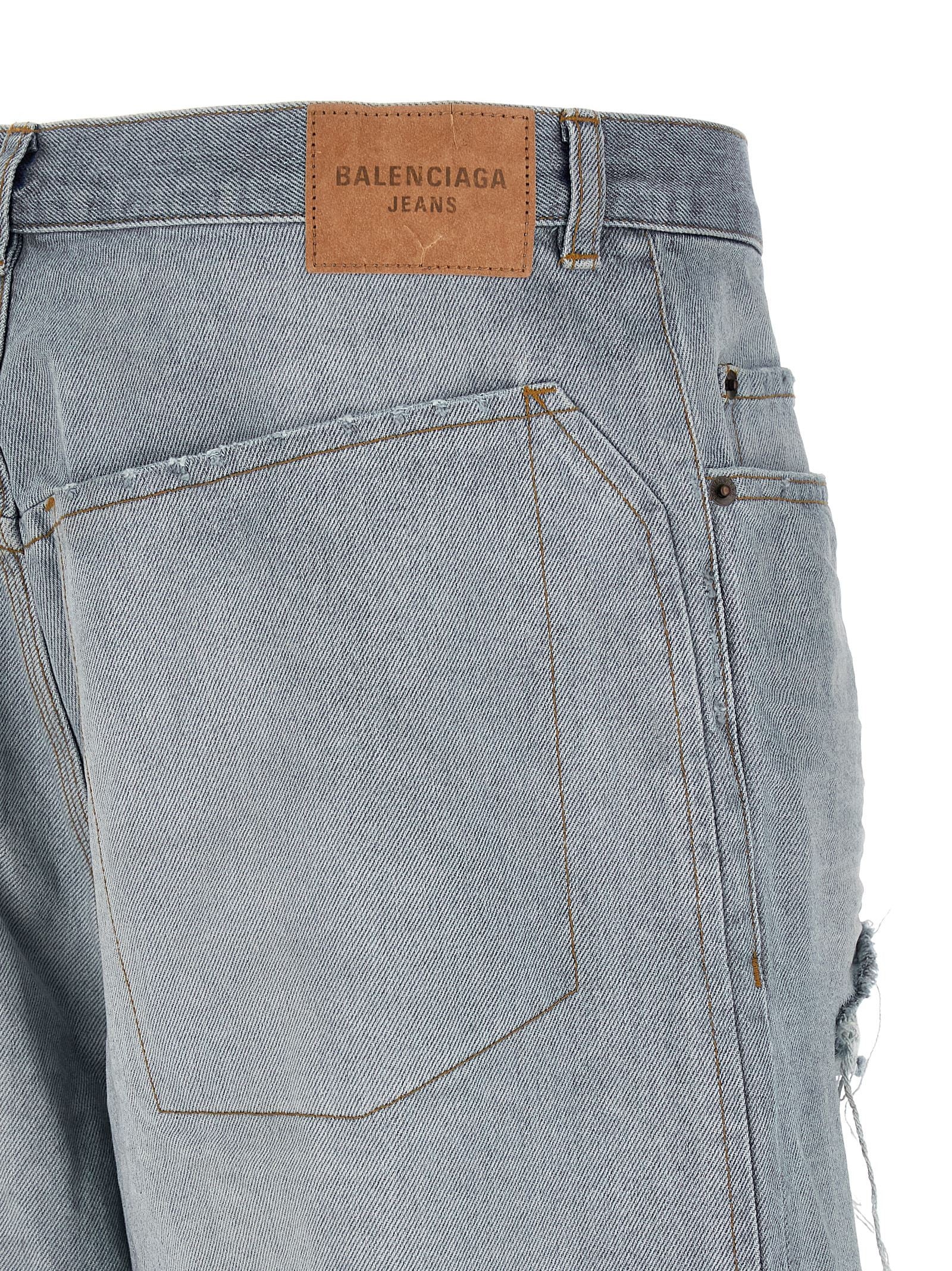 Balenciaga Minimal Baggy Jeans Blue