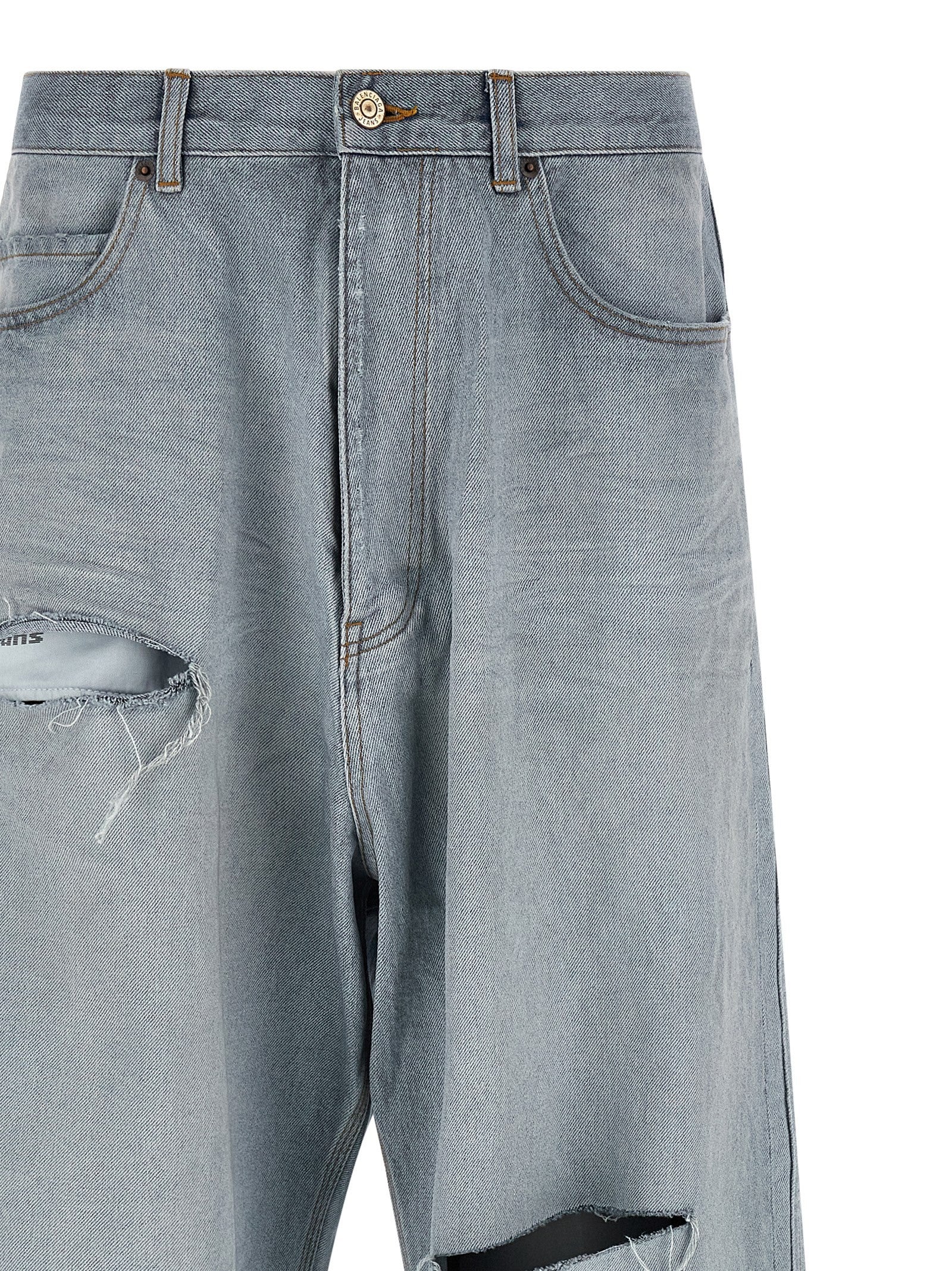 Balenciaga Minimal Baggy Jeans Blue
