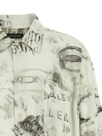 Balenciaga Minimal Shirt Grey