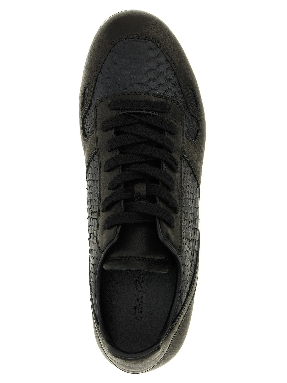 Rick Owens Minimal Sneaks Sneakers Black, view 4