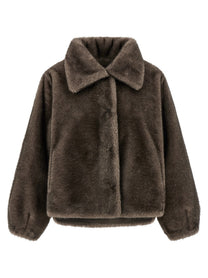LOU ANDREA Mink Faux Fur Brown