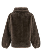 LOU ANDREA Mink Faux Fur Brown, view 2