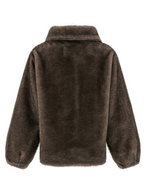 LOU ANDREA Mink Faux Fur Brown