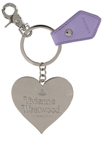 Vivienne Westwood Women's Mirror Heart Keychain Purple