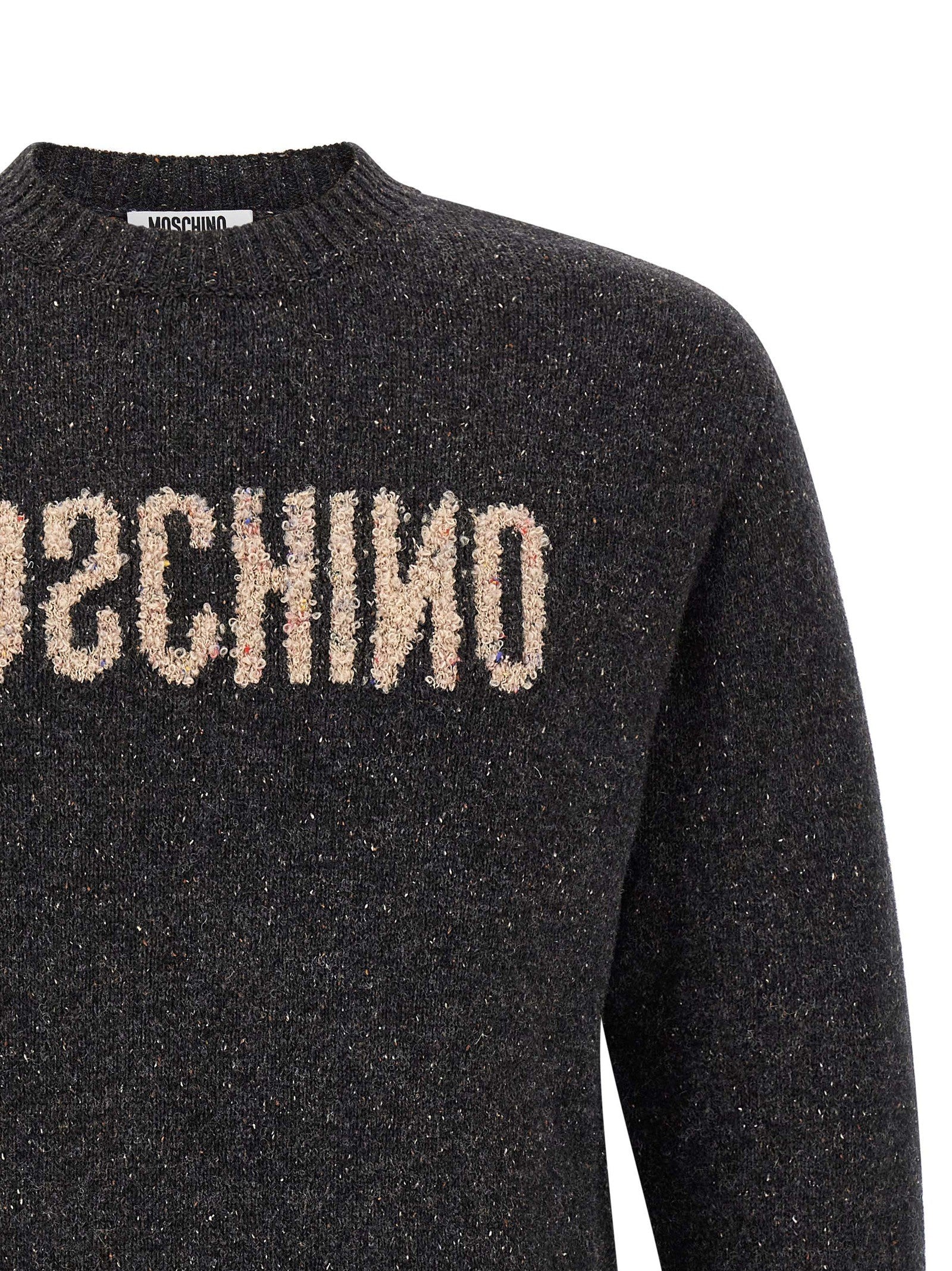 Moschino Mirrored Sweater Grey