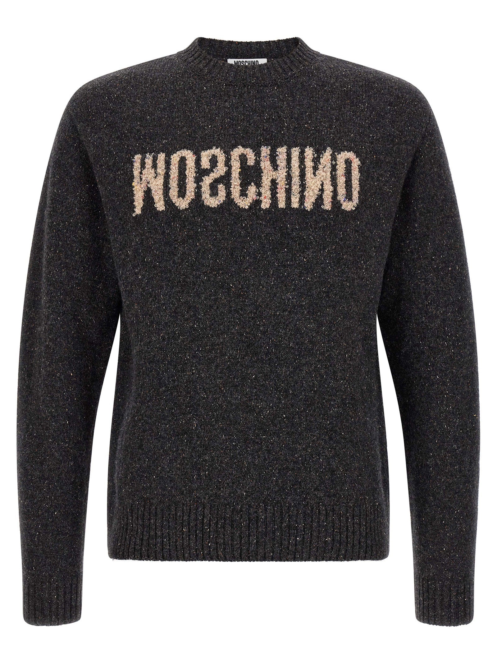 Moschino Mirrored Sweater Grey