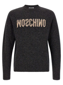 Moschino Mirrored Sweater Grey