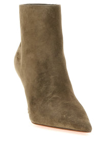 Christian Louboutin Miss Booty Ankle Boots Beige