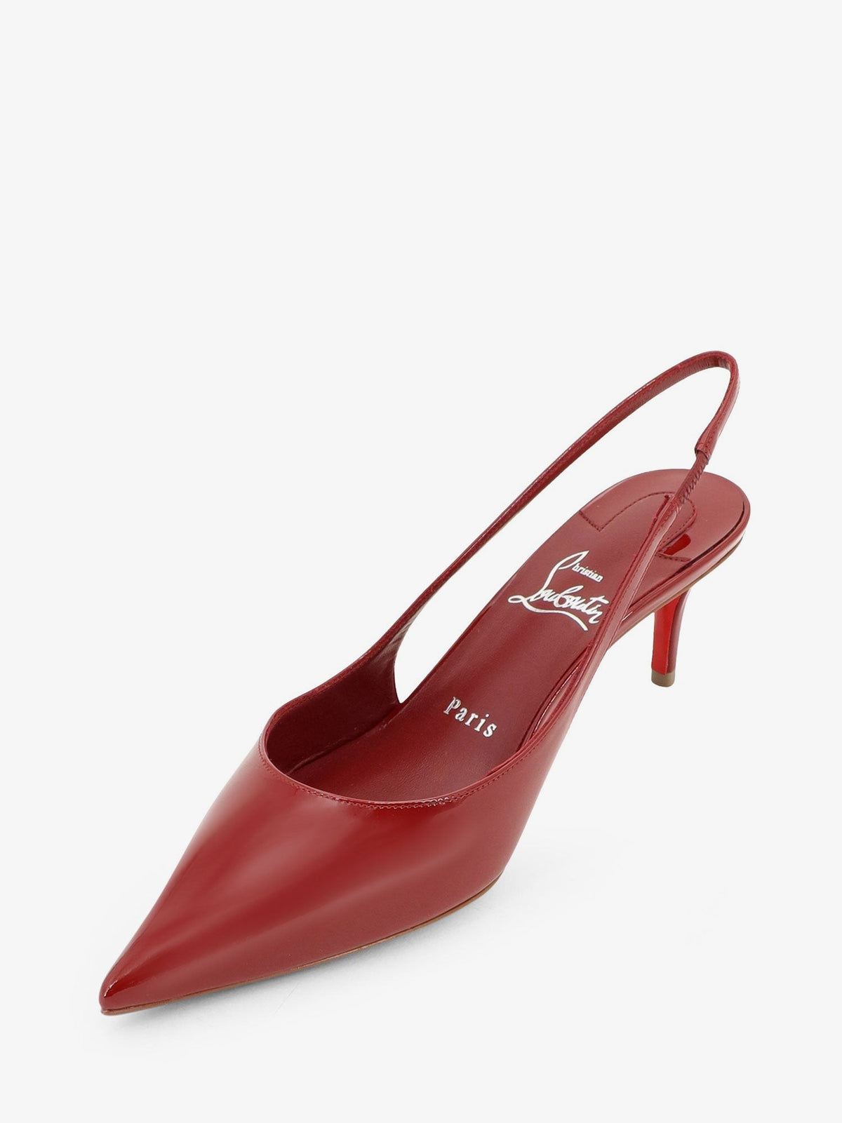 Christian Louboutin Women's Miss Patent Leather Slingback Décolleté EMPIRE, view 4