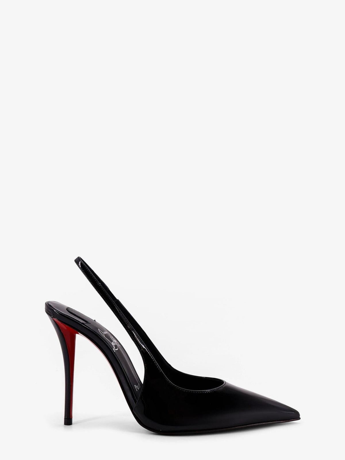 Christian Louboutin Women's Miss Patent Leather Slingback Décolleté Black