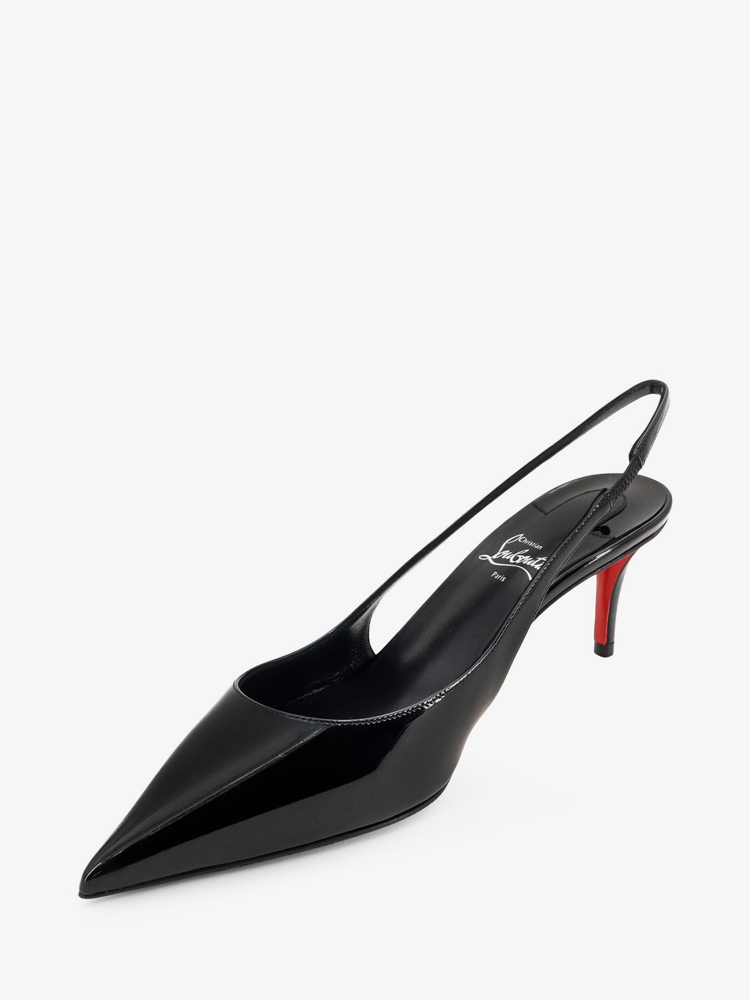 Christian Louboutin Women's Miss Patent Leather Slingback Pumps Black