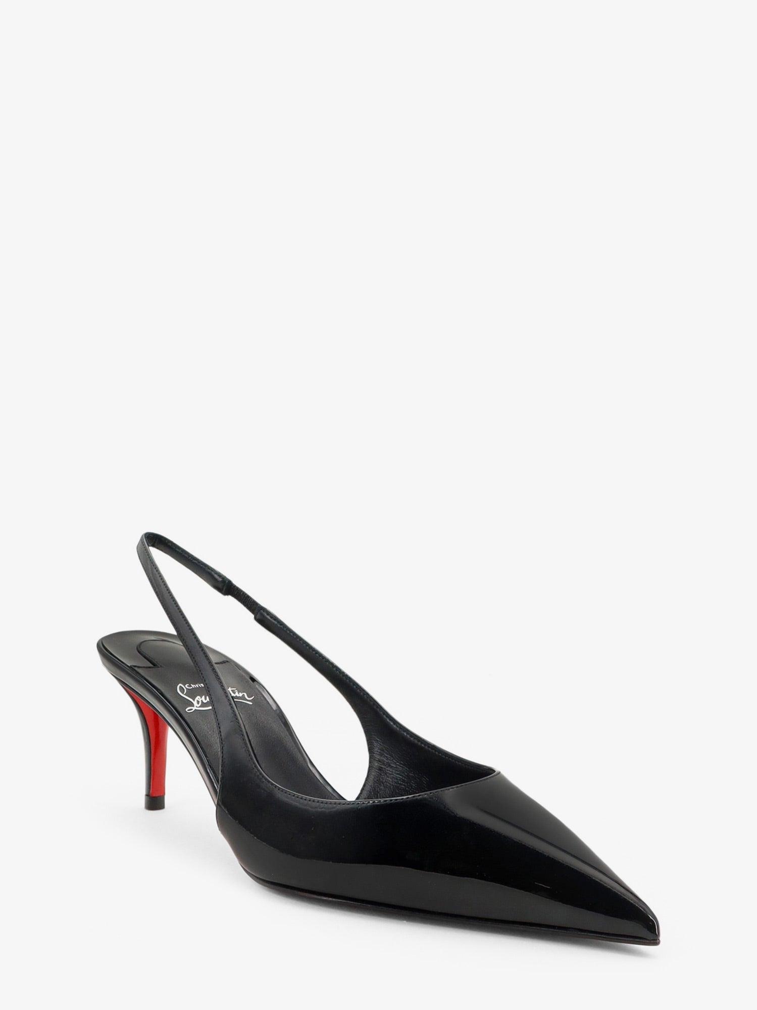 Christian Louboutin Women's Miss Patent Leather Slingback Pumps Black