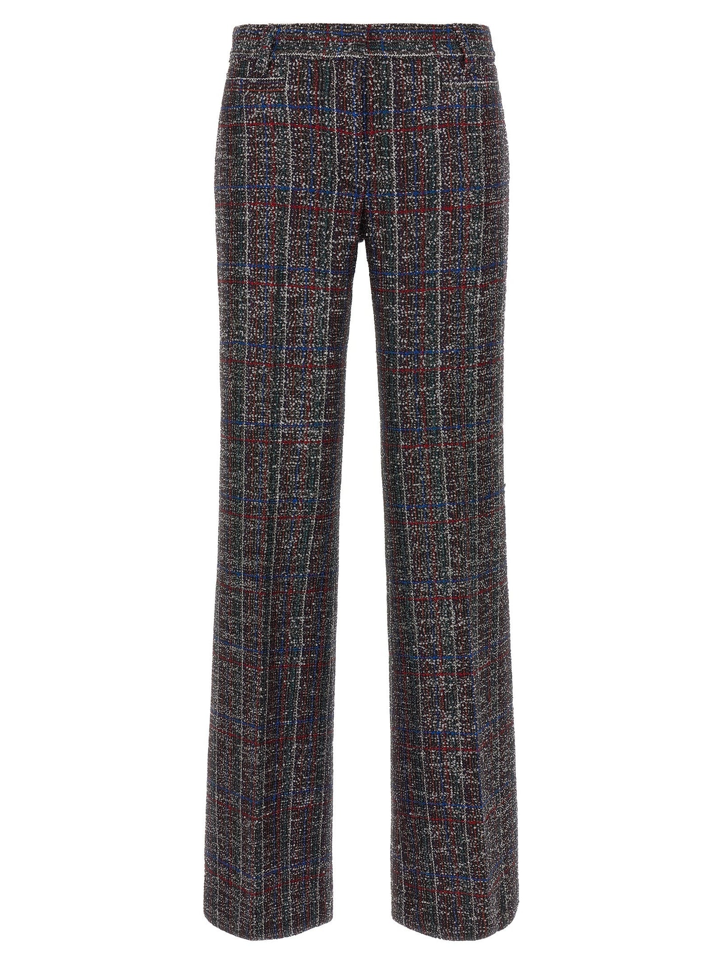 MISSONI - MISSONI - Sequin tartan pants - Women’s Pants
